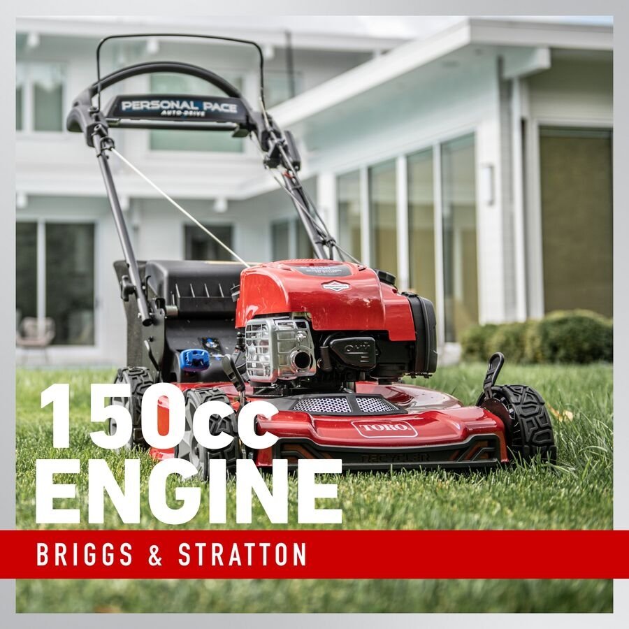 Toro 22" Electric-Start Recycler Personal Pace Self-Propelled Gas Lawn Mower - Image 3