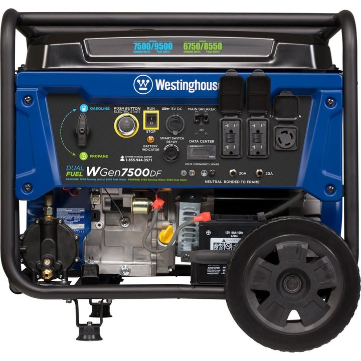 Westinghouse WGen7500DF Dual Fuel Portable Generator - Image 4