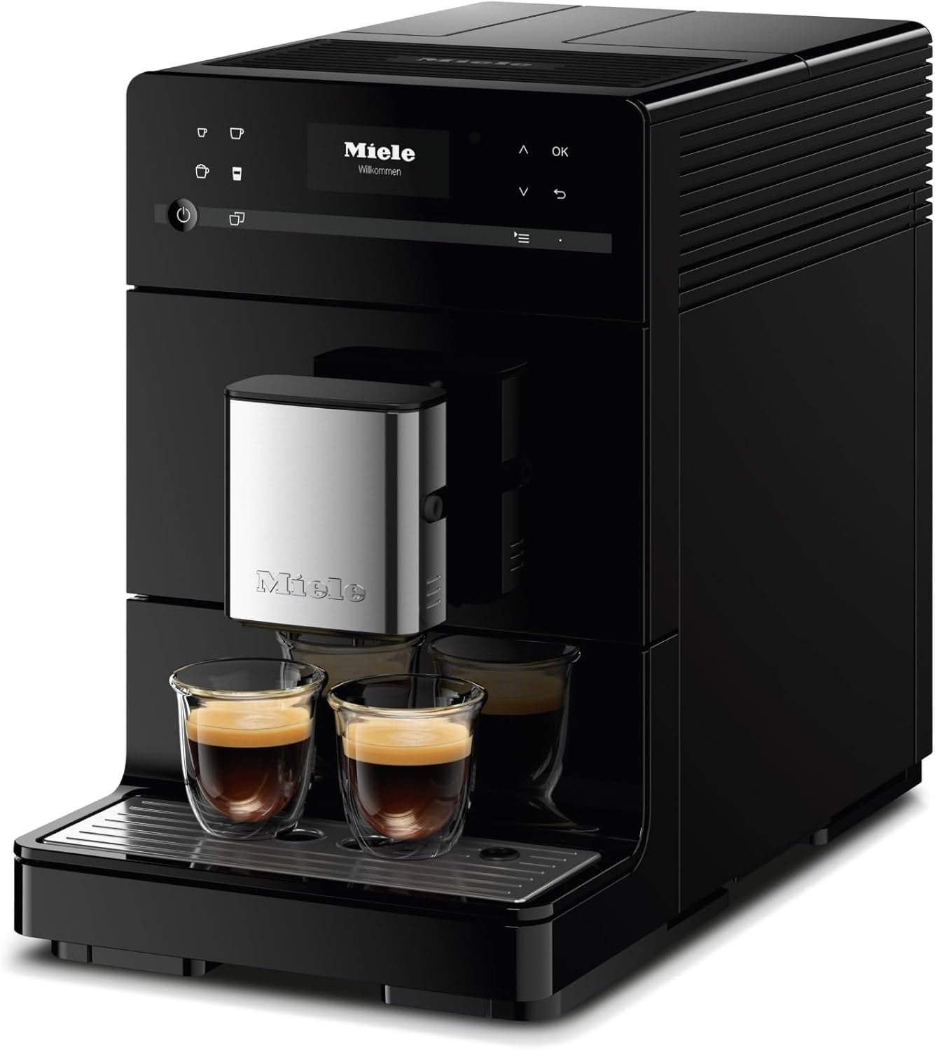 Miele CM 5310 Silence - Automatic coffee machine with OneTouch for Two, Aromatic System, coffee maker, cleaning programs and more, in obsidian black - Image 3