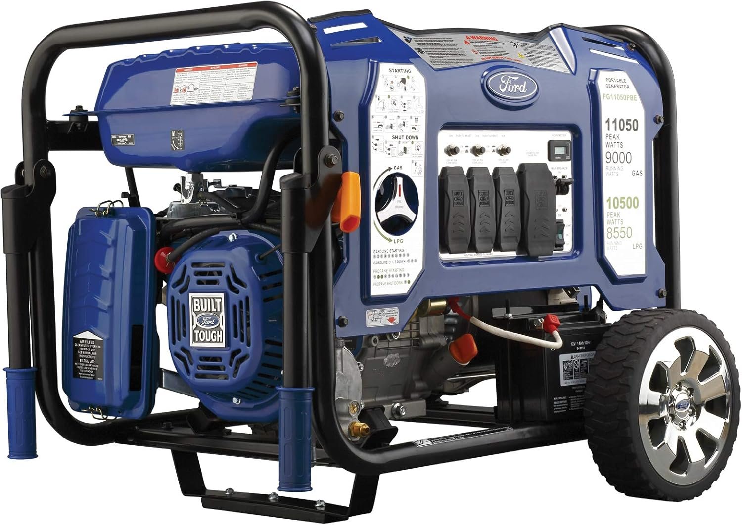 Ford 11,050 Watt Dual Fuel Portable Generator FG11050PBE - Image 5