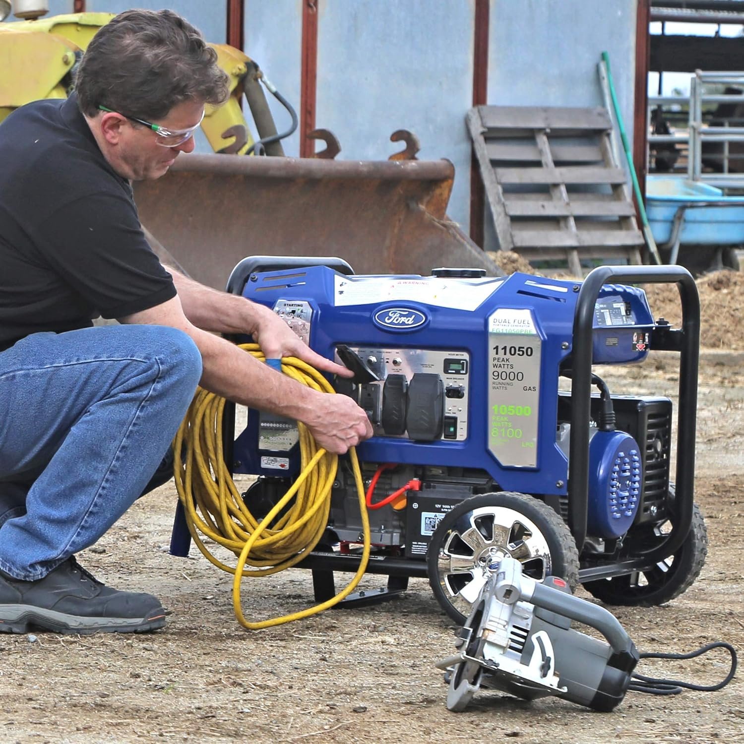 Ford 11,050 Watt Dual Fuel Portable Generator FG11050PBE - Image 6