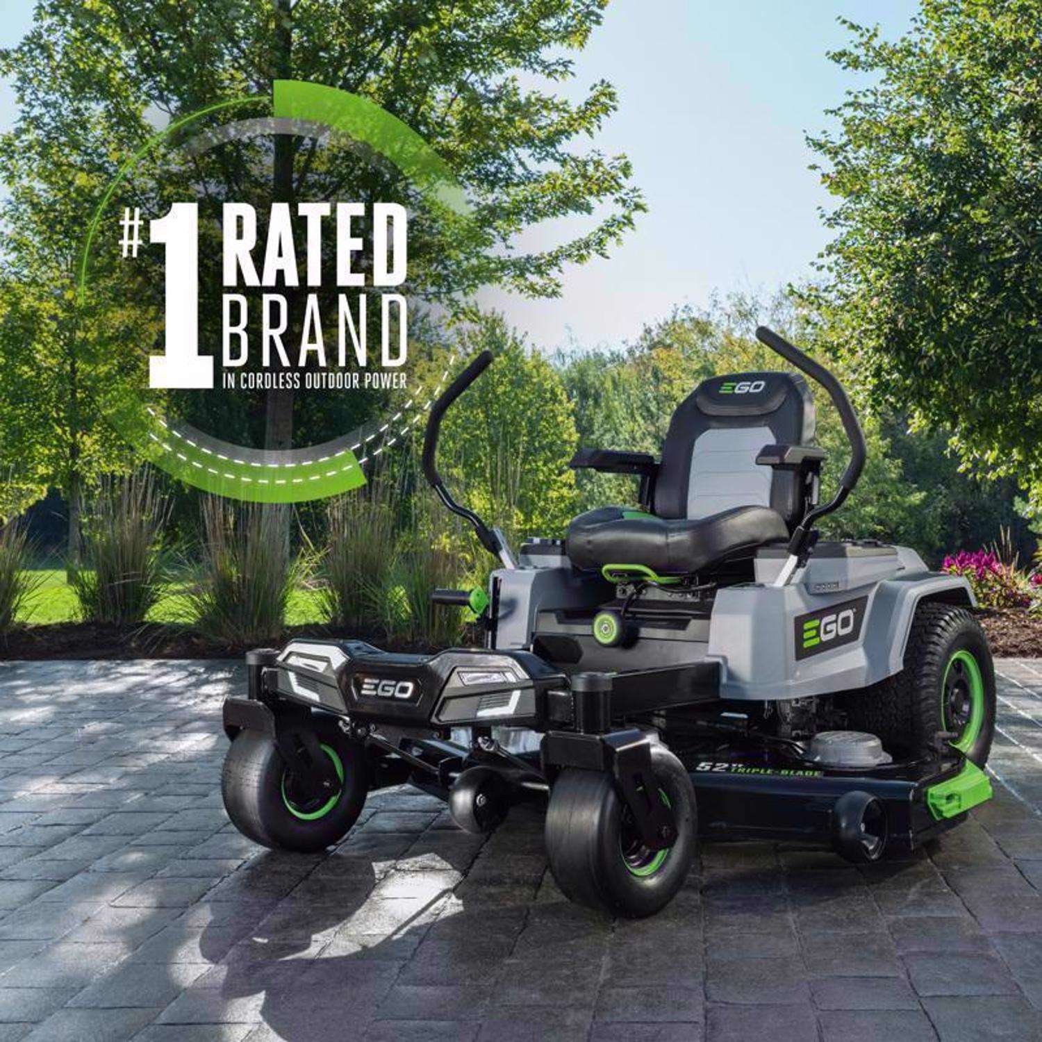 EGO Power+ Z6 ZT5207L 52 in. 56 V Battery Zero Turn Riding Mower Kit (Battery & Charger) W/ SIX 12.0 AH BATTERIES - Image 7