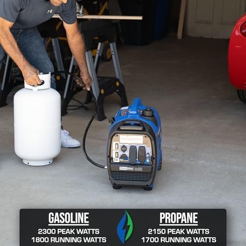 DuroMax XP2300iH 2,300-Watt Dual Fuel Portable Digital Inverter Generator - Gas & Propane, RV & Emergency Ready - Image 3